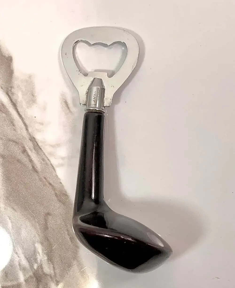 Vintage Golf Club Bottle Opener  Beer Cap Barware Man Cave